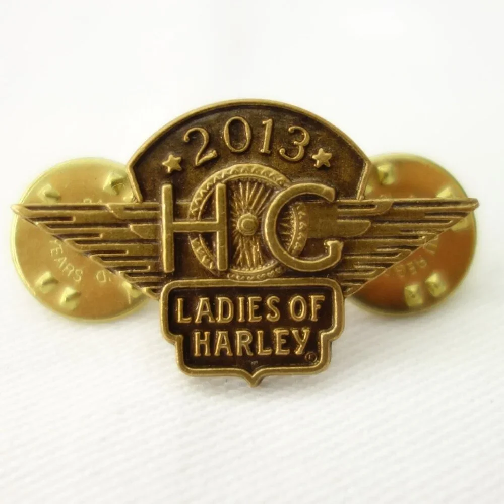 Harley Davidson‎ Wheel and Wings 2013 Ladies of Harley HOG Vest Hat Jacket Pin